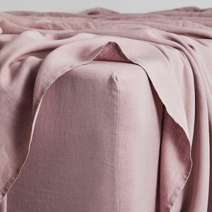 Bed Threads Lavender French Linen Fitted Sheet TwinXL